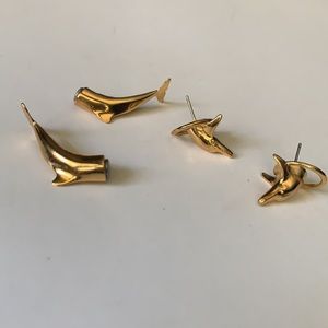 Jumping Dolphin vintage Earings